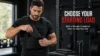 David Mitchell adjusting a removable weight insert in a black weighted vest before training